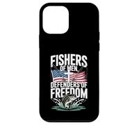 Veteran Fisherman Defender of Freedom Patriotic US Flag Case for iPhone 12 mini