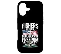 Veteran Fisherman Defender of Freedom Patriotic US Flag Case for iPhone 17
