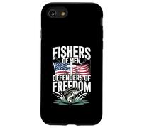 Veteran Fisherman Defender of Freedom Patriotic US Flag Case for iPhone SE (2020) / 7/8