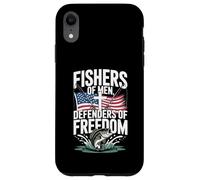 Veteran Fisherman Defender of Freedom Patriotic US Flag Case for iPhone XR