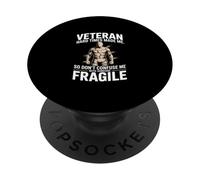 Veteran Hard Times Made Me Strong Not Fragile PopSockets Adhesive PopGrip