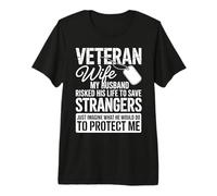 Veteran Military Spouse Husband Support Premium T-Shirt