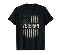 Veteran - Patriotic American Flag Army T-Shirt