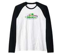 Veteran Tank - Vintage Retro Military Tank Raglan Baseball Tee