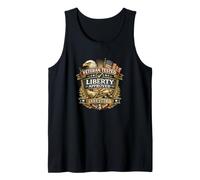 Veteran Tested Liberty Approved 1776 Eagle Flag Patriot USA Tank Top