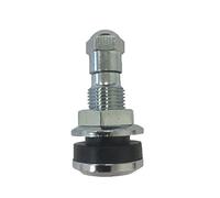 Veteran Tire and Rubber TR-416-S 1" Outer Mount Metal Valve Stem (4 Pack)