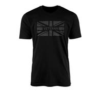Veteran Union Jack T-Shirt - Armed Forces Military Soldier Duty Cadet Lieutenant Captain Flag Clothing Birthday Christmas Text Men Women Unisex Gift Present Top Tee (Black Prime, Large)
