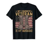 Veteran Wife from Husband USA Veterans Day US Army Veteran T-Shirt