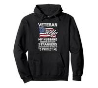 Veteran Wife from Husband USA Veterans Day Women US Army Pullover Hoodie