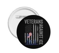 Veterans Against Ice button pin Anti Ice Protests 1 Pcs Buttons Round Badge