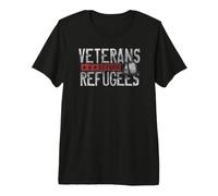 Veterans Before Refugees Memorial Day Never Forget Veteran Premium T-Shirt