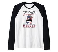Veteran's Daughter Most People Never Meet Their Heroes Raglan Baseball Tee