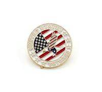 Veterans Day American Flag Lapel Pins, Patriotic USA Ribbon Enamel Thank You for Your Service Military Gifts for Veterans, Honoring Heroes