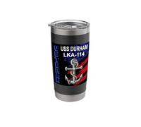 Veterans Day Amphibious Cargo Ship USS Durham LKA-114 Stainless Steel Insulated Tumbler