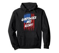 Veterans Day Democratic Veteran Gunpowder And Glory Pullover Hoodie