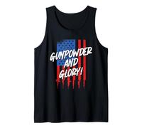 Veterans Day Democratic Veteran Gunpowder and Glory Tank Top