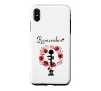 Veterans Day, Red Poppy, Flanders Field, Remember Case for iPhone XS Max