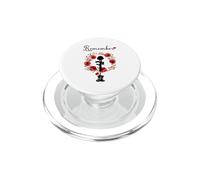 Veterans Day, Red Poppy, Flanders Field, Remember PopSockets PopGrip for MagSafe
