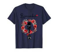Veterans Day, Red Poppy, Flanders Field, Remember T-Shirt