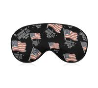 Veterans Day United States Flag Blackout Sleep Mask for Side Sleeper Soft Covers for Travel Essentials Nap