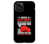 Veterans Day USA Memorial Lest We Forget Red Poppy Flower Case for iPhone 11 Pro