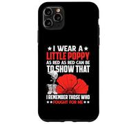 Veterans Day USA Memorial Lest We Forget Red Poppy Flower Case for iPhone 11 Pro Max