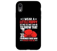 Veterans Day USA Memorial Lest We Forget Red Poppy Flower Case for iPhone XR