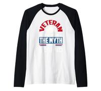 Veterans Day Veterans The Man The Myth The Legend Raglan Baseball Tee