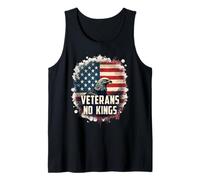 Veterans No Kings American Flag Patriot Protests Vintage Tank Top