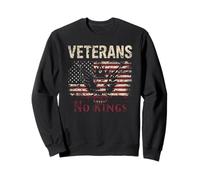 Veterans No Kings USA Flag America Sweatshirt