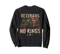 Veterans No Kings USA Flag America Sweatshirt