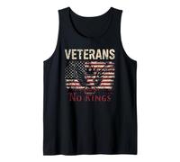 Veterans No Kings USA Flag America Tank Top