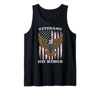 Veterans No Kings USA Flag America Tank Top