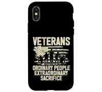Veterans Ordinary People Extraordinary Sacrifice Veteran Case for iPhone X/XS