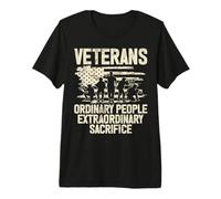 Veterans Ordinary People Extraordinary Sacrifice Veteran Premium T-Shirt