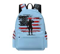 Veterans U.S Flag Salute Backpack Travel Laptop Backpack Computer Bag Business Work Bag for Men Women