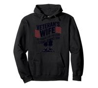 Veteran's Wife He Fought For Freedom Pullover Hoodie