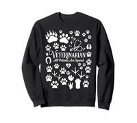 Veterinarian All Patients Are Special Animal Paws Sweatshirt
