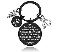 Veterinarian Appreciation Keyring Gifts Thank You Keychain Gift for Vet Tech Gift for Medical Veterinary Practitioner Vet Birthday Thanksgiving Animal Lovers Gift for Veterinary Nurse Assistant