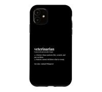 Veterinarian Dictionary Funny Pet Care Case for iPhone 11