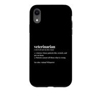 Veterinarian Dictionary Funny Pet Care Case for iPhone XR