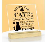 Veterinarian Gifts Cat Lover Gifts Vet Tech Gifts Acrylic Plaque with Stand Animal Rescue Gifts Veterinary Medicine Gift Cat Nurse Thank You Gifts Veterinary Student Gifts Graduation Gifts