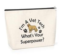 Veterinarian Gifts for Women Cosmetic Bag Veterinarian Tech Gift Funny Veterinarian Appreciation Gift Makeup Bag Vet Assistant Gift Veterinary Technician Gift Ideas Birthday Graduation Gift Travel Bag