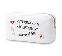 Veterinarian Gifts Makeup Bag Vet Tech Gifts Christmas Thank You Gift Veterinary Receptionist Appreciation Gifts Cosmetic Bag Animal Rescue Gifts for Vet Assistant Coworker Friend Travel Toiletry Bag