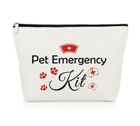 Veterinarian Gifts Makeup Bag Vet Tech Gifts for Dog Cat Doctor Veterinary Nurse Gifts Pet Lover Gifts Animal Lovers Gift Cosmetic Bag Christmas Birthday Gift for Pet Owner Mom Friend Travel Pouch