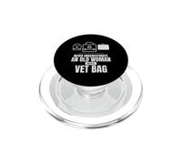 Veterinarian Retired Practice Night Call Veterinarian PopSockets PopGrip for MagSafe
