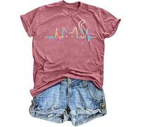 Veterinarian Tshirt for Women Cat Dog Graphic Shirt Pet Short Sleeve Animal Tee Tops, Pink2, XL