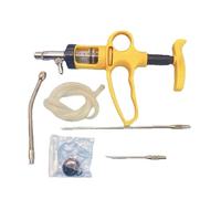 Veterinary 5ml/10ml Metal Continuous Dosing Gun For Livestock Adjustable Oral Drencher Medicine Applicator For Animals Veterinary Metal Feeding Gun(5ml)