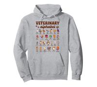 Veterinary Alphabet Vet Tech Veterinarian Animal Dog Cat Pullover Hoodie