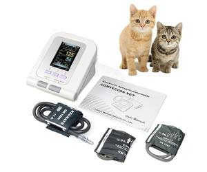 Veterinary Blood Pressure Monitor for Pets, Compact Design, 2.8 Inch Color LCD, 100 Data Sets Storage, Includes Cuffs for Dogs and Cats